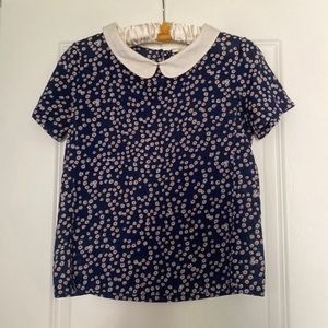 Maje flower collar top